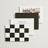 "Courthouse" - Wedding Invitations in Midnight by Susan Brown - Back of Card Options