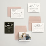 "Courthouse" - Wedding Invitations in Midnight by Susan Brown - Invitation Suite