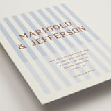 "Stripes" - Wedding Invitations in Wave by Kelly Watkins - Detail