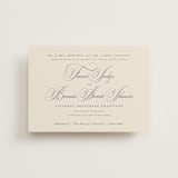 "Wonderful Tonight" - Wedding Invitations in Oreo Creme by Design Lotus - Front