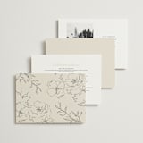 "Wonderful Tonight" - Wedding Invitations in Oreo Creme by Design Lotus - Back of Card Options