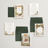 "Valley of the Moon" - Wedding Invitations in Sage by Shiny Penny Studio - Invitation Suite