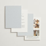 "Modernne" - Wedding Invitations in Powder by Carolyn MacLaren - Back of Card Options