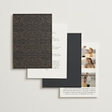 "Eternal Love" - Wedding Invitations in Dark Chocolate by Laura Bolter - Back of Card Options