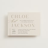 "Left Stack" - Wedding Invitations in Vanilla by Alethea and Ruth - Front