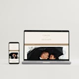 "Left Stack" - Wedding Invitations in Vanilla by Alethea and Ruth - FREE Wedding Website