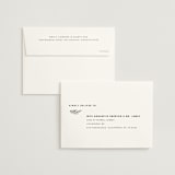 "Modern Bliss" - Wedding Invitations in Cream by Elly - FREE Recipient Addressing