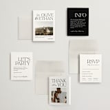 "Casual" - Wedding Invitations in Pearl by Owl and Toad - Invitation Suite