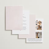 "Softly Layered" - Wedding Invitations in Blush by Everett Paper Goods - Back of Card Options