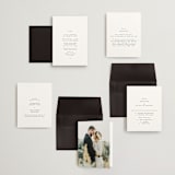 "traditional love story" - Wedding Invitations in Black Tie by Phrosné Barwood - Invitation Suite