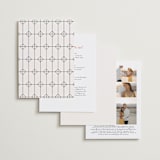 "Eternal" - Wedding Invitations in Ecru by Carly Reed Walker - Back of Card Options