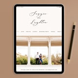 "Eternal" - Wedding Invitations in Ecru by Carly Reed Walker - FREE Wedding Website