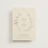 "floral stamp" - Wedding Invitations in Ivory by Baumbirdy - Front