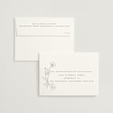 "floral stamp" - Wedding Invitations in Ivory by Baumbirdy - FREE Recipient Addressing