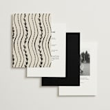 "Inkwoven" - Wedding Invitations in Tuxedo by Jelena Vuletic - Back of Card Options