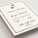 "Two Hearts" - Wedding Invitations in Lily by Pati Cascino - Detail