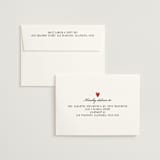 "Two Hearts" - Wedding Invitations in Lily by Pati Cascino - FREE Recipient Addressing