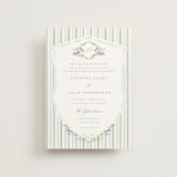 "Vintage Whimsy" - Wedding Invitations in Bluebell by Corinne Malesic - Front