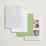 "Vintage Whimsy" - Wedding Invitations in Bluebell by Corinne Malesic - Back of Card Options