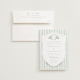 "Vintage Whimsy" - Wedding Invitations in Bluebell by Corinne Malesic - Invitation with Envelope