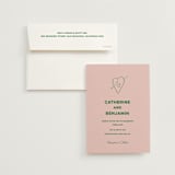 "Crazy Little Thing Called Love" - Wedding Invitations in Avocado by Helena Vitto - Invitation with Envelope