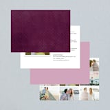 "Abstract Jewel" - Wedding Invitations in Amethyst by Rebecca Bowen - Back of Card Options