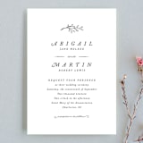 "Storybook Romance" - Wedding Invitations in Cotton by Stacey Meacham - Front