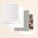 "Watercolor Floral" - Wedding Invitations in Fog by Jill Means - Back of Card Options