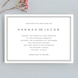 "Elegantly Framed" - Wedding Invitations in Blanc by Stacey Meacham - Front
