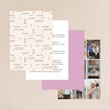 "adagio" - Wedding Invitations in Lilac by Meg Gleason - Back of Card Options