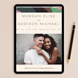 "adagio" - Wedding Invitations in Lilac by Meg Gleason - FREE Wedding Website