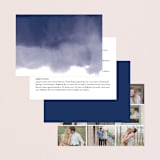 "Love" - Wedding Invitations in Navy by Shannon Chen of Four Wet Feet Studio - Back of Card Options