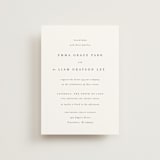 "A Thousand Years" - Wedding Invitations in Classic White by Design Lotus - Front