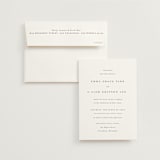 "A Thousand Years" - Wedding Invitations in Classic White by Design Lotus - Invitation with Envelope