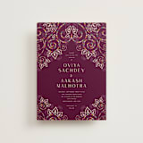 "Henna" - Wedding Invitations in Mixed Berry by fatfatin - Front