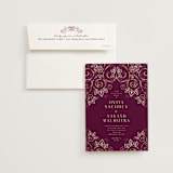 "Henna" - Wedding Invitations in Mixed Berry by fatfatin - Invitation with Envelope