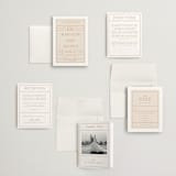 "Modern Ticket" - Wedding Invitations in Rust by Alethea and Ruth - Invitation Suite