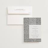 "Elegant Ethno" - Wedding Invitations in Noir by FRANI - Invitation with Envelope