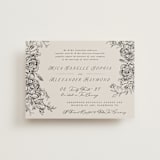 "etched floral" - Wedding Invitations in Stone by Phrosné Barwood - Front