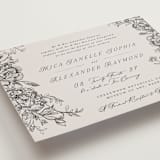 "etched floral" - Wedding Invitations in Stone by Phrosné Barwood - Detail