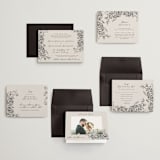 "etched floral" - Wedding Invitations in Stone by Phrosné Barwood - Invitation Suite