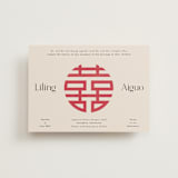 "Happy in Love" - Wedding Invitations in Cream by Inkblot Design - Front