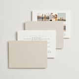 "Happy in Love" - Wedding Invitations in Cream by Inkblot Design - Back of Card Options