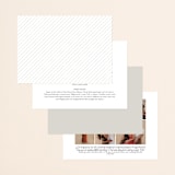 "Classical" - Wedding Invitations in Taupe by Jessica Williams - Back of Card Options