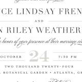 "Classical" - Wedding Invitations in Taupe by Jessica Williams - Detail