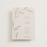 "Waldorf" - Wedding Invitations in Taupe by Kelly Schmidt - Front