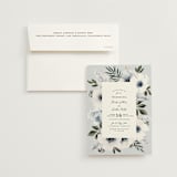 "Nantucket Romance" - Wedding Invitations in Marine by Chris Griffith - Invitation with Envelope
