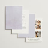 "Sweeping Vine" - Wedding Invitations in Periwinkle by Itsy Belle Studio - Back of Card Options