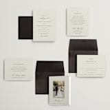 "Softly Swept" - Wedding Invitations in Ivory by Carolyn Nicks - Invitation Suite