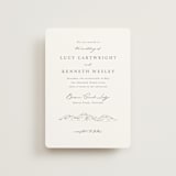 "Mountainview" - Wedding Invitations in Pewter by Sarah Brown - Front